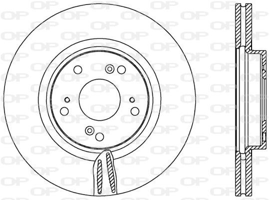 OPEN PARTS Тормозной диск BDR2556.20